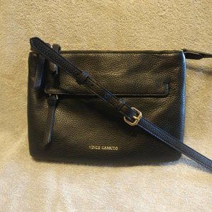 Vince Camuto Double Zipper Gally Pebbled Leather